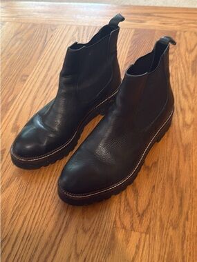 Caslon Black Leather Chelsea Boots